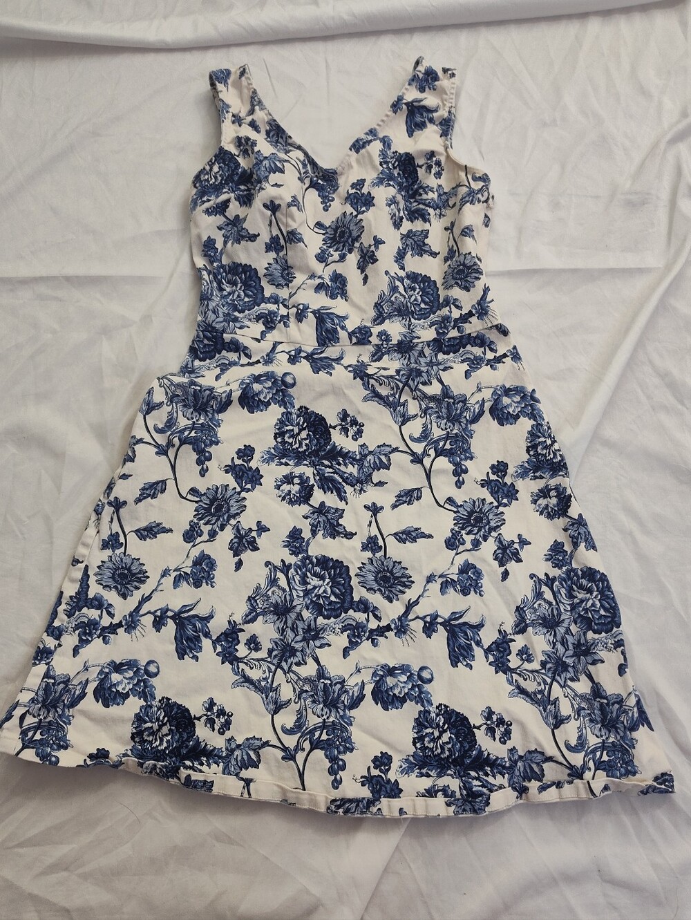 Charming Charlies Sleeveless Cotton Floral Dress A line Cottagecore Boho S